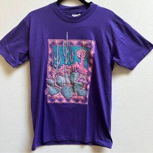 Vintage Hanes Arizona textured scenery t shirt Sz M